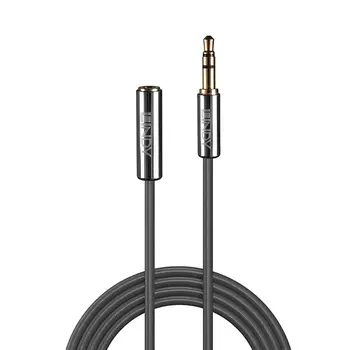 Jack Extension Cable (3.5 mm) LINDY 35327 1 m Black Anthracite