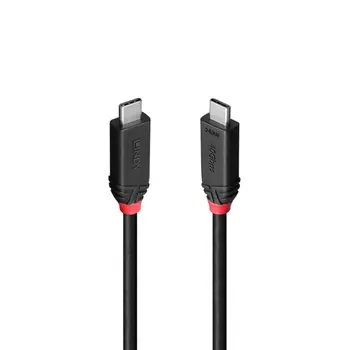 USB-C to USB-C Cable LINDY 37001 Black 1 m