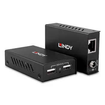 USB to RJ45 Network Adapter LINDY 43408 Black