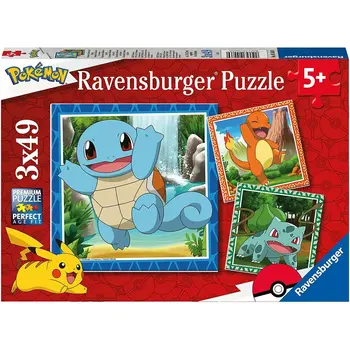 3-Puzzle Set Ravensburger 49 Pieces 147 Pieces 3 Units