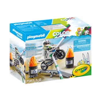 Playset Playmobil Color Motorbike 18 Pieces