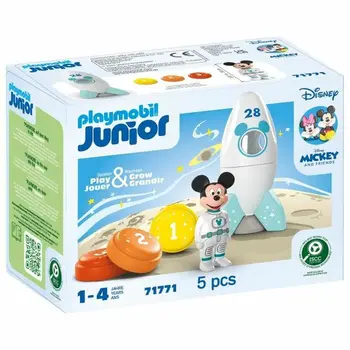 Playset Playmobil Junior 71771 Mickey astronaut Disney 5 Pieces
