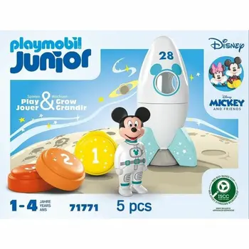 Playset Playmobil Junior 71771 Mickey astronaut Disney 5 Pieces