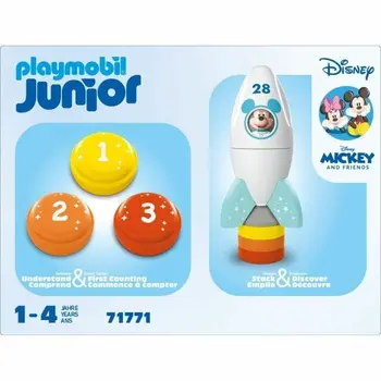 Playset Playmobil Junior 71771 Mickey astronaut Disney 5 Pieces