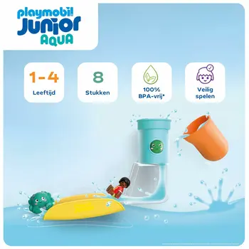 Playset Playmobil Junior Water 71775 8 Pieces