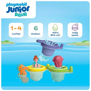 Playset Playmobil Junior Water 71776 6 Pieces