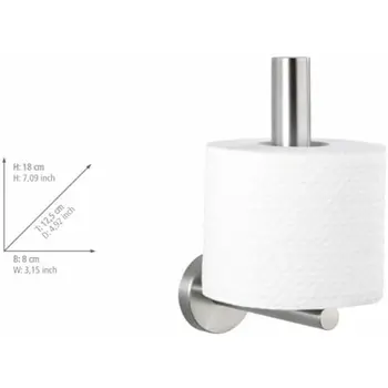 Toilet Roll Holder Wenko bosio Stainless steel 8 X 18 X 12,5 CM Steel