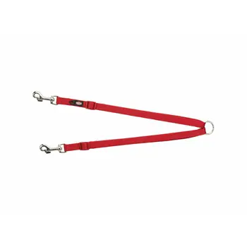 Coupling for 2-dog lead Trixie New Premium Red 40-70 cm XS S M