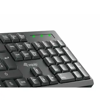 Keyboard Equip 245221 Black Spanish Qwerty Spanish