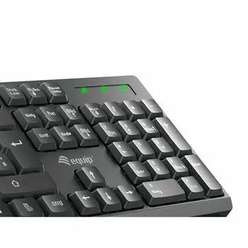 Keyboard Equip 245221 Black Spanish Qwerty Spanish