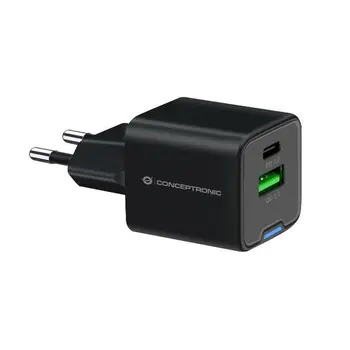 Wall Charger Conceptronic 120550303101 White Black 20 W