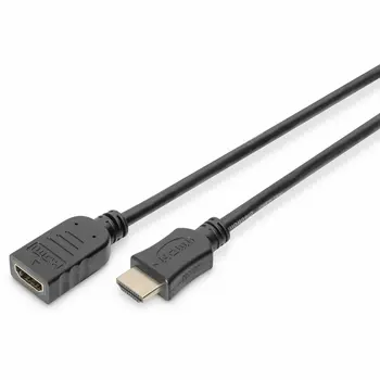 HDMI Cable Digitus by Assmann AK-330201-050-S Black 5 m