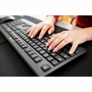 French Keyboard Cherry Spanish Qwerty Black
