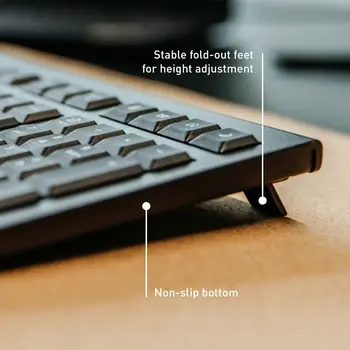 Wireless Keyboard Cherry JK-3000ES-2 Black Spanish Qwerty