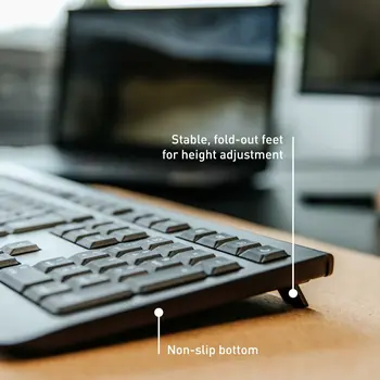 Wireless Keyboard Cherry JK-3000ES-2 Black Spanish Qwerty