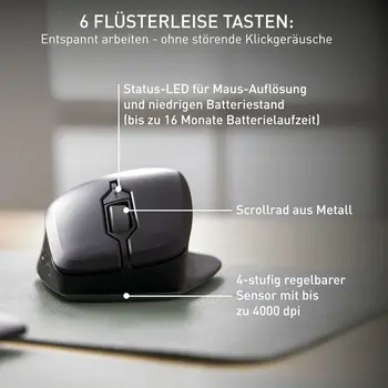 Keyboard and Mouse Cherry JW-8550-2 Black