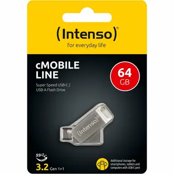 USB stick INTENSO 3536490 Silver 64 GB