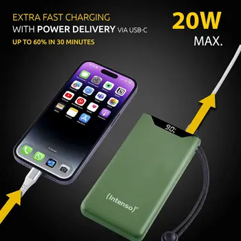 Powerbank INTENSO 7332037 Green 10000 mAh