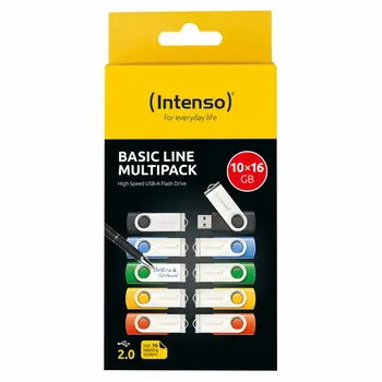 USB stick INTENSO Basic Line 16 GB 10 Units (10 Units)
