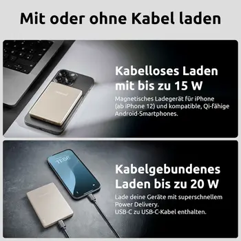 Powerbank INTENSO MW5000 MagSafe 5000 mAh Champagne