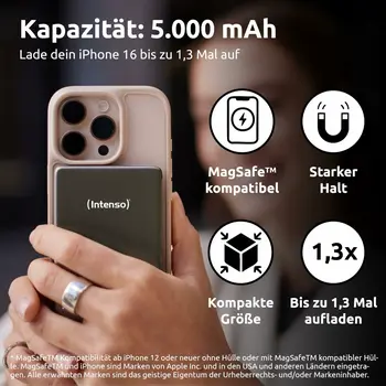 Powerbank INTENSO MW5000 5000 mAh Grey