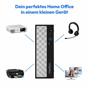 Desktop PC Medion 10025295 Intel Core i7-12650H 16 GB RAM 32 GB RAM 1 TB 1 TB SSD