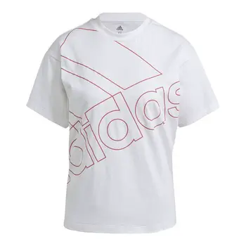 Women’s Short Sleeve T-Shirt Adidas Giant Logo White