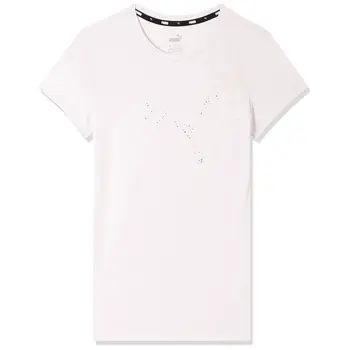 Child's Short Sleeve T-Shirt Puma Power Graphic Stardust Black