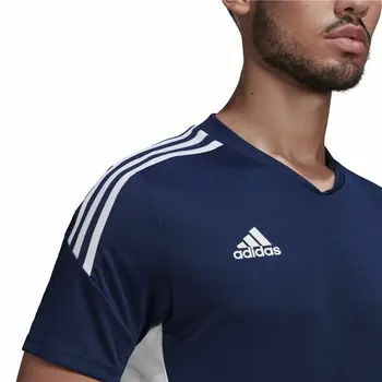 Men's Short-sleeved Football Shirt Adidas Con22 Blue