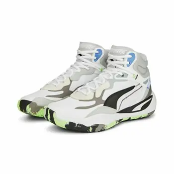 Basketball Shoes for Adults Puma Playmaker Pro Mid White