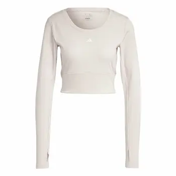 Women's long sleeve T-shirt Adidas Studio Beige