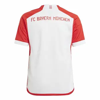 Children's Short Sleeved Football Shirt Adidas Fcb H Jsy Infantil (7-8 Years)