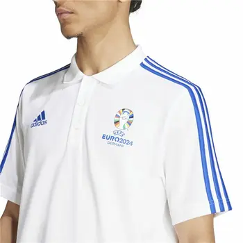 Men’s Short Sleeve Polo Shirt Adidas Emblem Euro 2024 (S)