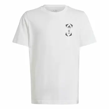 Short Sleeve T-Shirt Adidas EURO 24 White