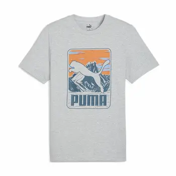 Men’s Short Sleeve T-Shirt Puma GRAPHICS Mountain Grey