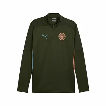 Training Sweatshirt for Adults Puma Manchester City 24/25 Training Olive