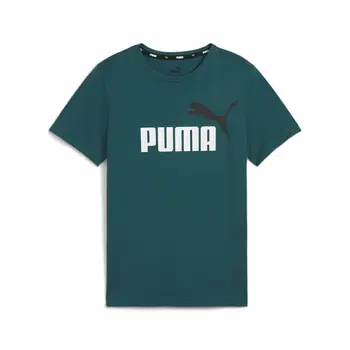 Child's Short Sleeve T-Shirt Puma Ess+ 2 Col Logo