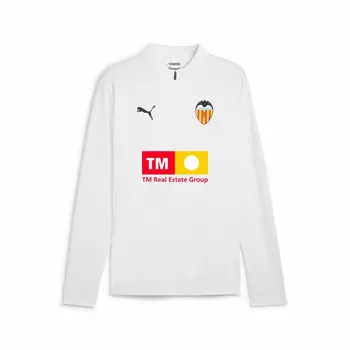 Training Sweatshirt for Adults Puma Valencia C.F. White