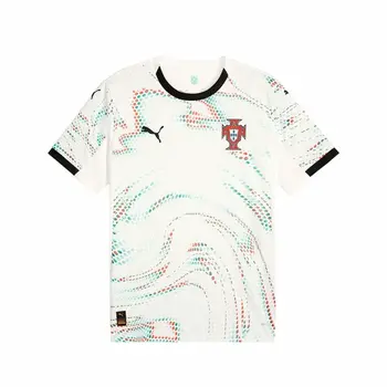 Men's Short-sleeved Football Shirt Puma Portugal Away Repl White