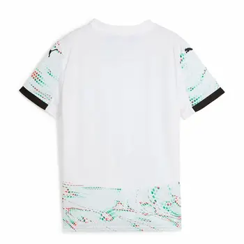 Children's Short Sleeved Football Shirt Puma Portugal Away Repl White