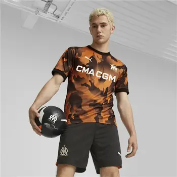 Men's Short-sleeved Football Shirt Puma Olympique de Marsella