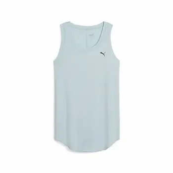 Women's Sleeveless T-shirt Puma Studio Foundation Sky blue