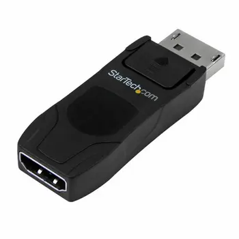 DisplayPort to HDMI Adapter Startech DP2HD4KADAP 4K Ultra HD Black White Cyan