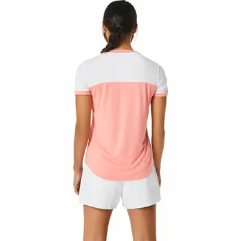 Short-sleeve Sports T-shirt Asics Court Pink Tennis