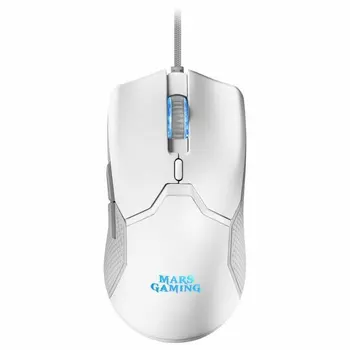 Keyboard with Gaming Mouse Mars Gaming MCPXWES White Spanish Qwerty QWERTY LED RGB