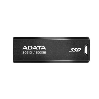 External Hard Drive Adata SC610-500G-CBK SSD 500 GB Black
