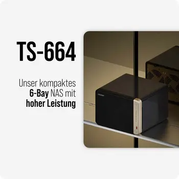 NAS Network Storage Qnap TS-664 Black