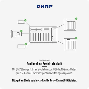 NAS Network Storage Qnap TS-664 Black