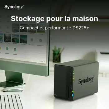 NAS Network Storage Synology DS225P+ Black Intel Celeron J4125