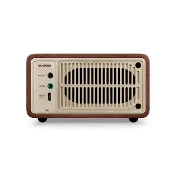 Portable Bluetooth Radio Sangean Retro Wood FM